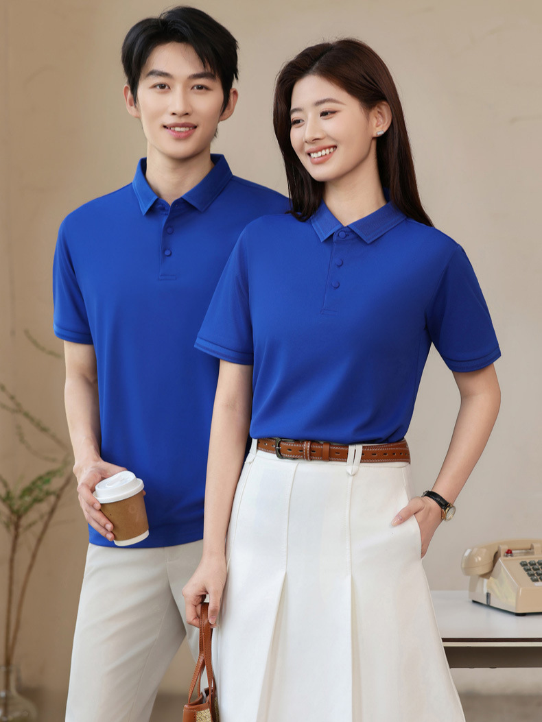 Camisas de verano de manga corta personalizadas camisetas culturales logotipo corporativo grupo ropa de trabajo ropa de trabajo secado rápido doble cara