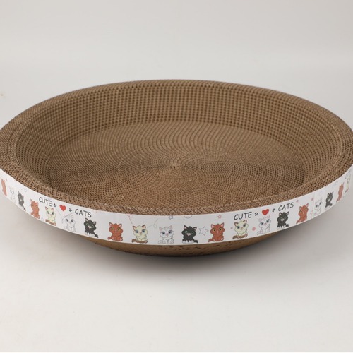 Cat scratch board, cat bed, nail grinder, cat claw board, corrugated paper, cat supplies, cat bowl, bowl-shaped cat toy
