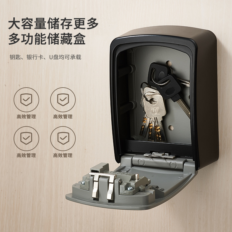 Aumentar la decoración de la caja de llaves de contraseña de vivienda colgada en la pared del sitio de construcción puerta antirrobo caja de ojo de gato ingeniería cerradura de contraseña al por mayor