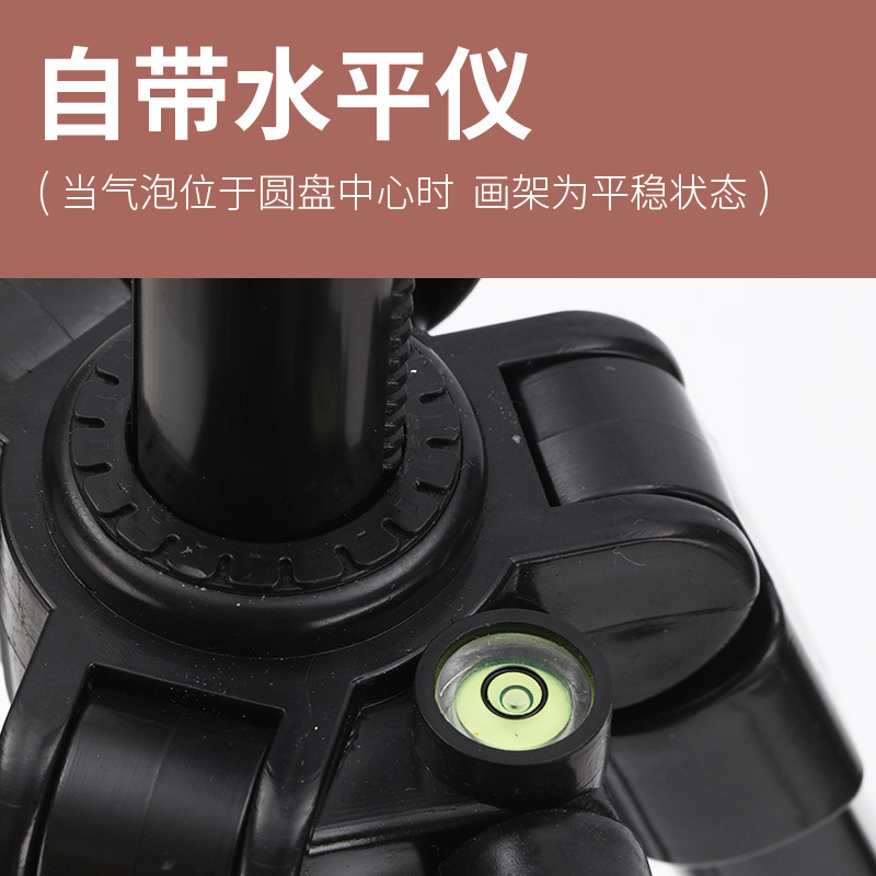 Los fabricantes venden al por mayor caballete de metal retráctil plegable caballete de hierro triangular caballete de dibujo pequeño de arte caballete de dibujo para niños