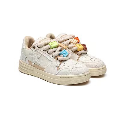 2024 Nieuw Bouwblok Niche Design Star Mannen En Vrouwen, Board Voor Casual Sporten, Veelzijdige Ins Trendy Schoenen_voghion.com