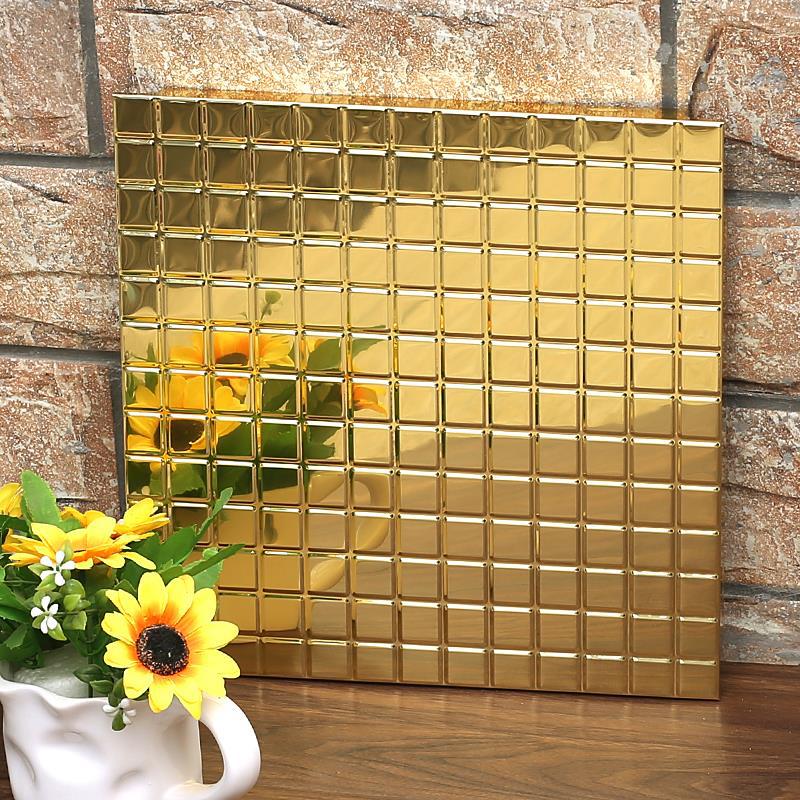 镜面集成吊顶板材高光吊顶铝扣板镜面抛光门头板KTV美式欧式背景