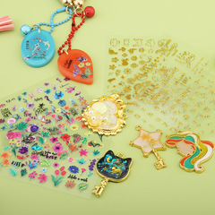 素材印刷DIY貼紙飾品配件花朵動物英文字母數字貼紙手工材料批發