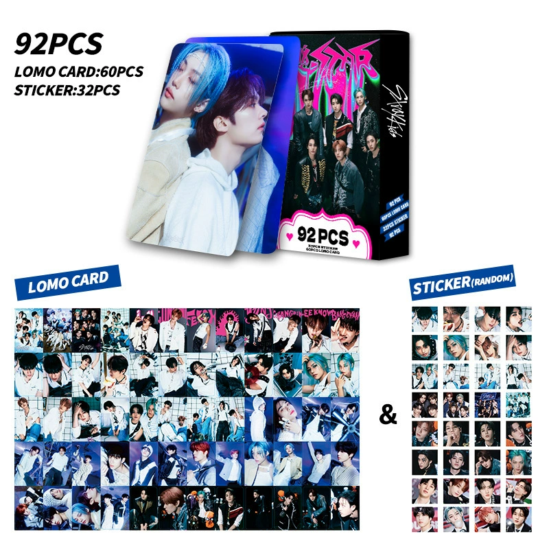 92PCS LOMO карта StrayKids новый альбом Le-Star фотокарточка, патчинг, лазерная коробка, коллекционная карта