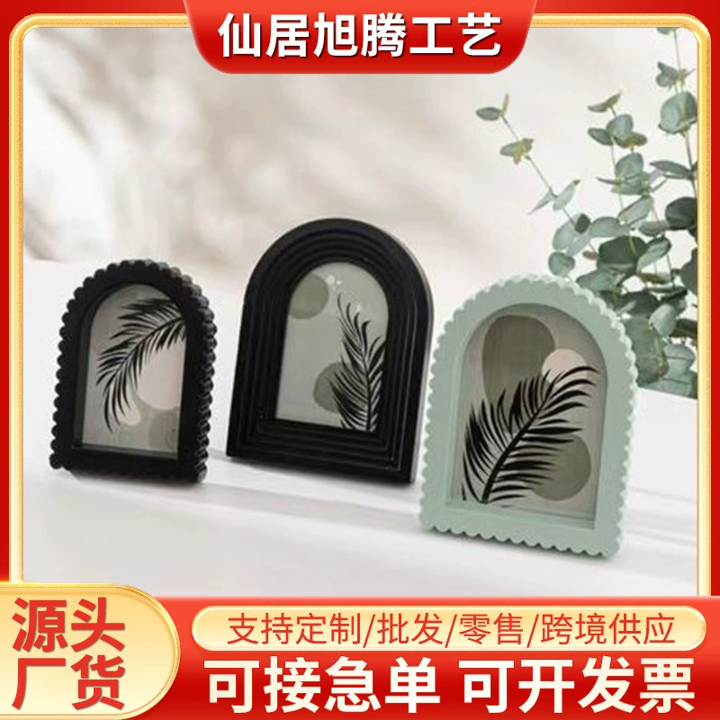 Деревянная декоративная рамка для гостиной, украшение для стены, картина, креативный настольный декор в стиле ins, настенное панно, прямоугольные украшения своими руками