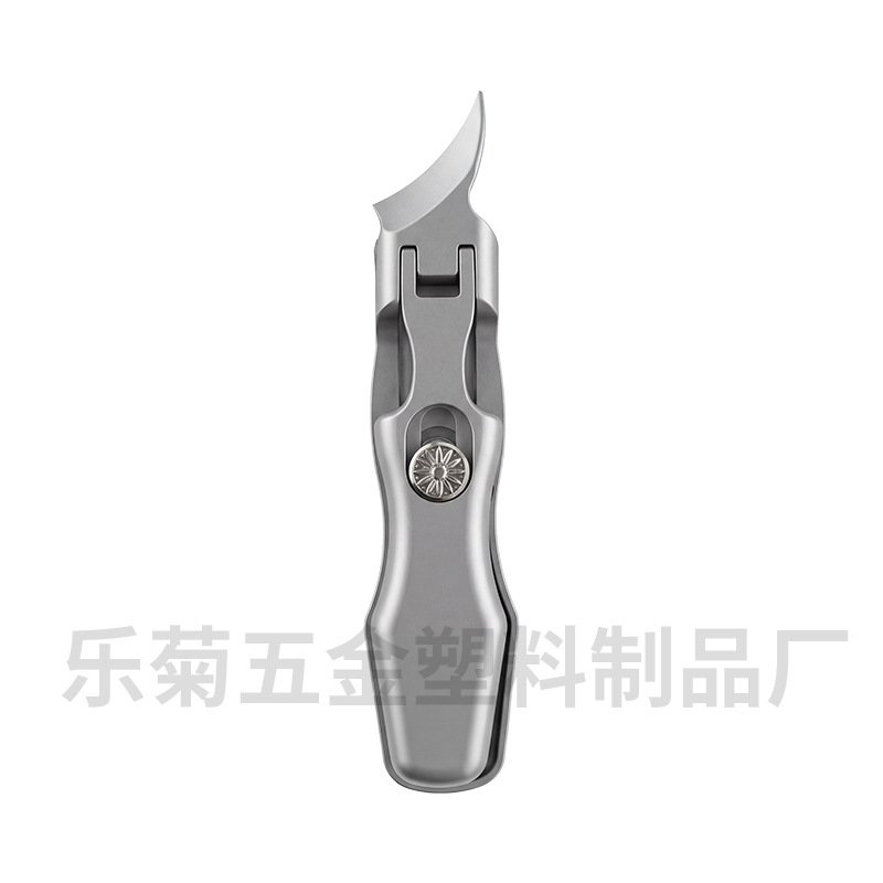 New [Large Opening] Silver Large Slanted Mouth - Comes with Lock Nail Scissors + Pearlescent Bag