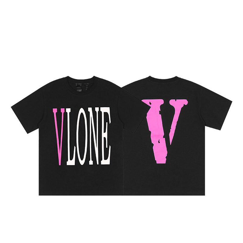 外単VLONE FOG潮牌大v字母Logo桜半袖スケッチ刺繍唇印落書きプリントtシャツ|undefined