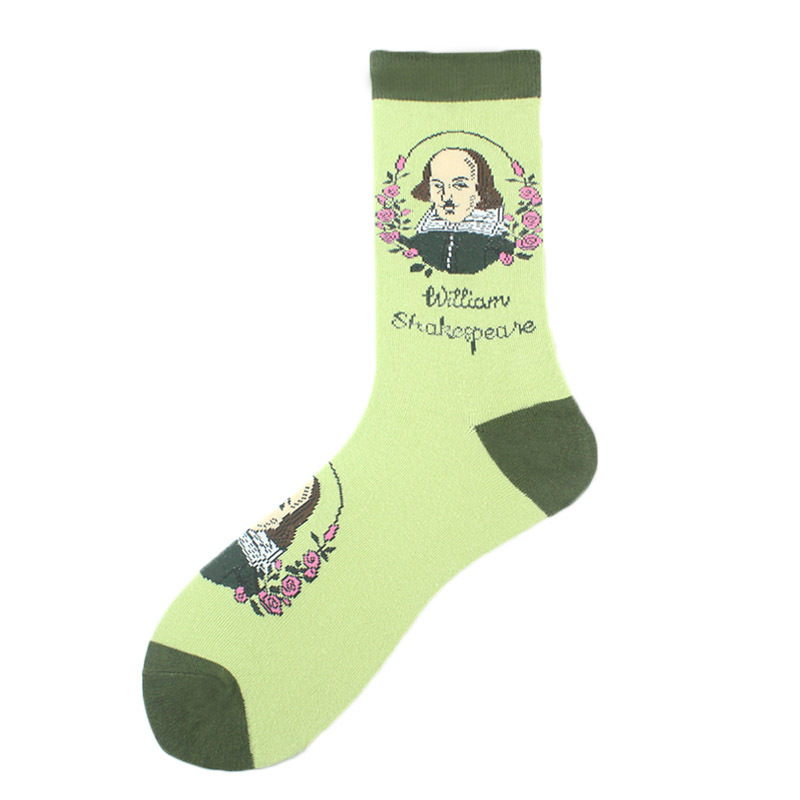 Men's Fashion Cartoon Nylon Cotton Printing Crew Socks A Pair display picture 2