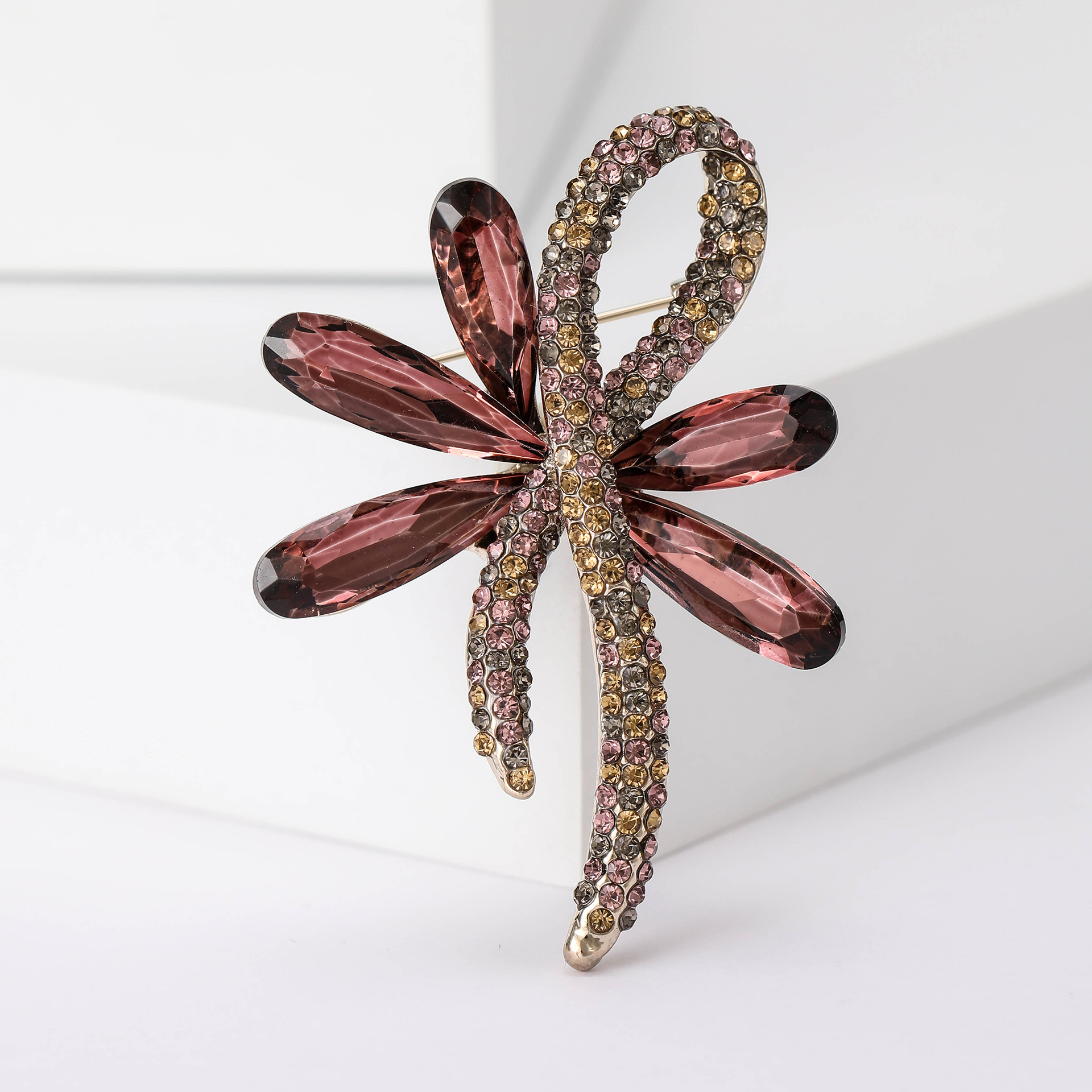 15g Weight Rhinestones Inlay Material Brooches Classification Holiday Occasion Alloy Material Bow Knot Pattern Women's Gender Inlay Design Pin Bow Knot Alloy Inlay Rhinestones Women's Brooches 6