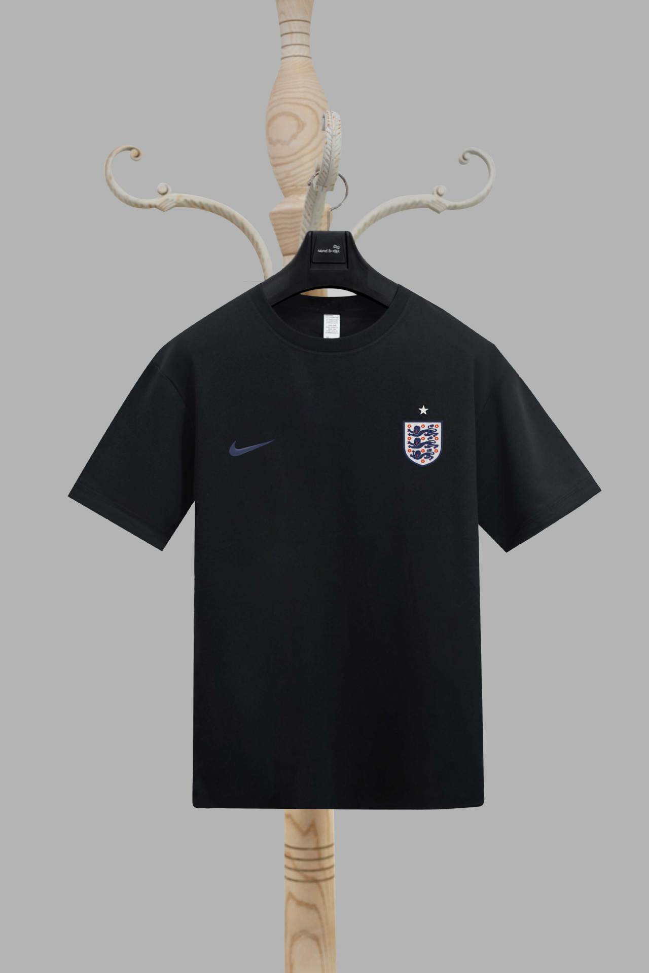 2024 Copa de Europa Inglaterra camiseta estampada en 3D deportes para hombres deportes suelta transpirable manga corta con cuello redondo camiseta