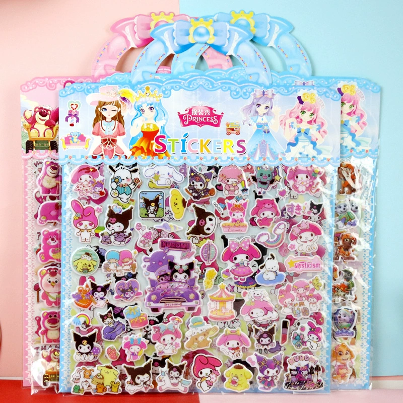 Большой клубничный медведь coolometi Замороженные наклейки принцессы пузырь динозавра трехмерные наклейки ультрамена