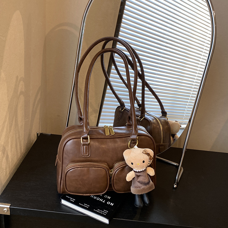 Bolsa de almohada de viaje de alta calidad, bolsa de hombro de gran capacidad, otoño y invierno 2025, nuevo bolso coreano de alta calidad.