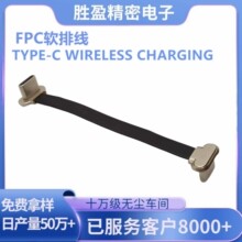 FPC软排线 TYPE-C无线充背夹公头 正反向 长8CM type-c快充转接头