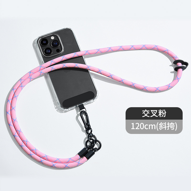 Cordón de teléfono móvil al por mayor crossbody ajustable avanzado Halter muñeca tejida Sling back clip caja del teléfono móvil correa de cordón