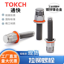 源头工厂 镀锌镍合金拉铆螺栓 GB/T17880标准防腐蚀拉铆螺柱批发
