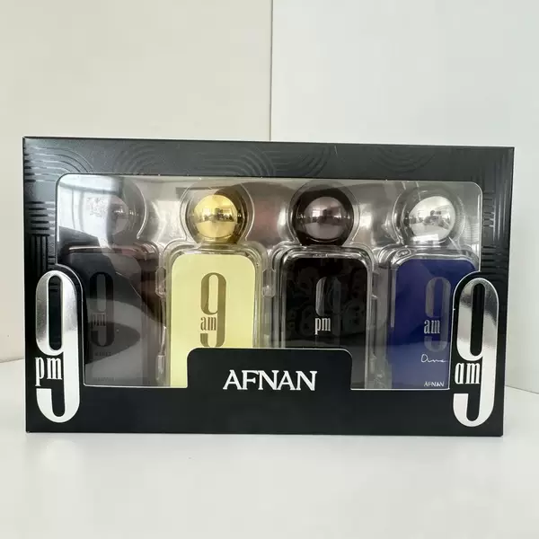 Afnan 9Pm Perfume Four-Piece Gift Set Middle East Arab Dubai Cross-Border Popular Foreign Trade Long-Lasting Fragrance High Quality