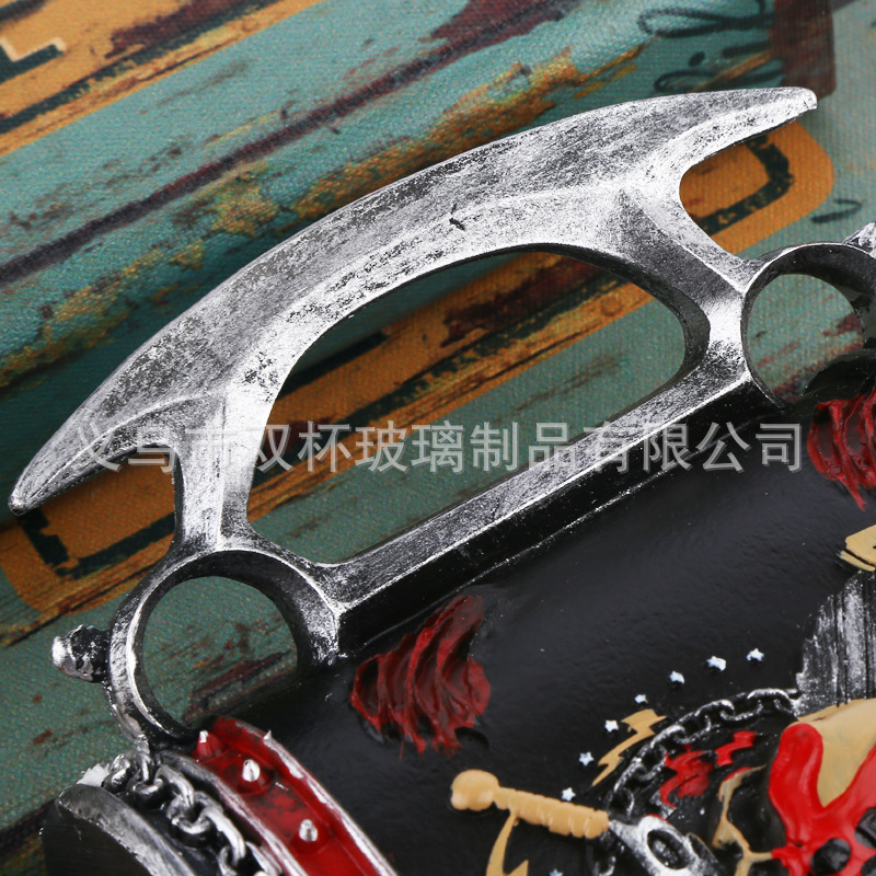 Tema de Halloween cráneo taza de café resina con acero inoxidable taza de cerveza taza de té bebida taza de agua