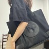 Nylon fashionable high quality one-shoulder bag, capacious shopping bag