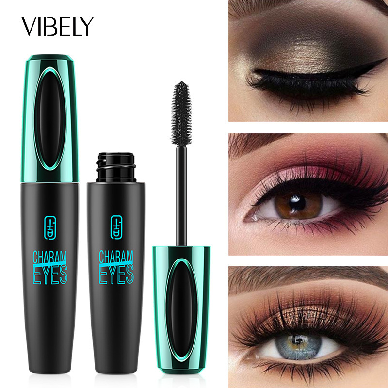 Cross border foreign trade vibilly thick curly eye black long lasting not easy to faint and dye fiber long brush head eye black wholesale