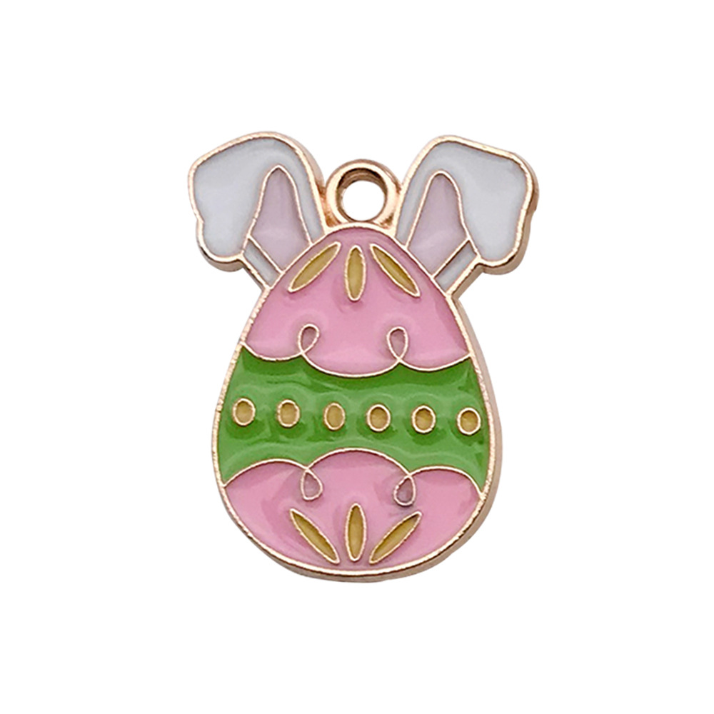 Conejo de huevo de Pascua transfronterizo Acción de gracias hoja de arce calabaza accesorios de bricolaje creativo llavero colgante pequeño