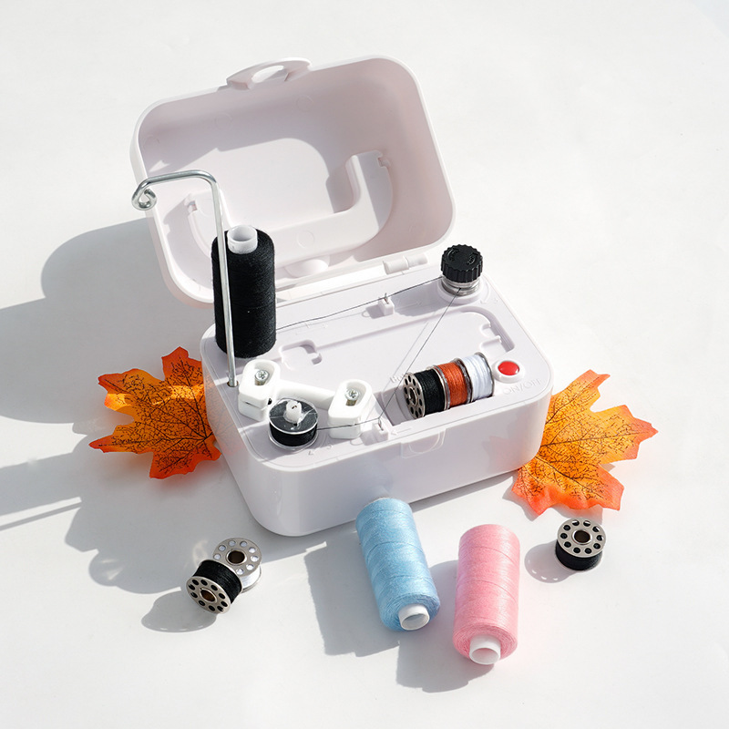 Nuevo enrollador eléctrico doméstico pequeño enrollador de alambre de coser blanco enrollador de alambre industrial enrollador de alambre de alambre