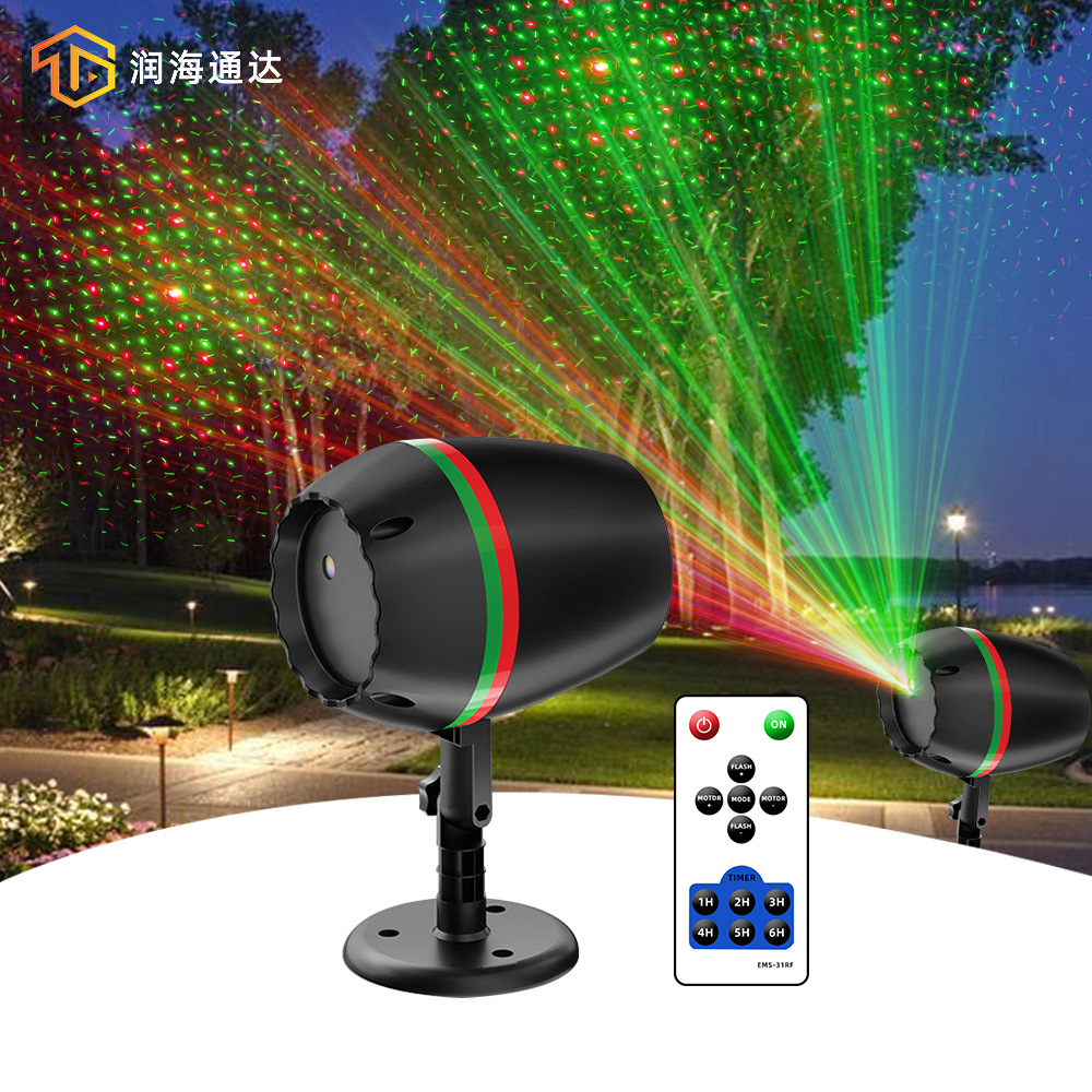 LED萤火虫地插灯户外防水庭院装饰灯满天星镭射灯户外草坪激光灯