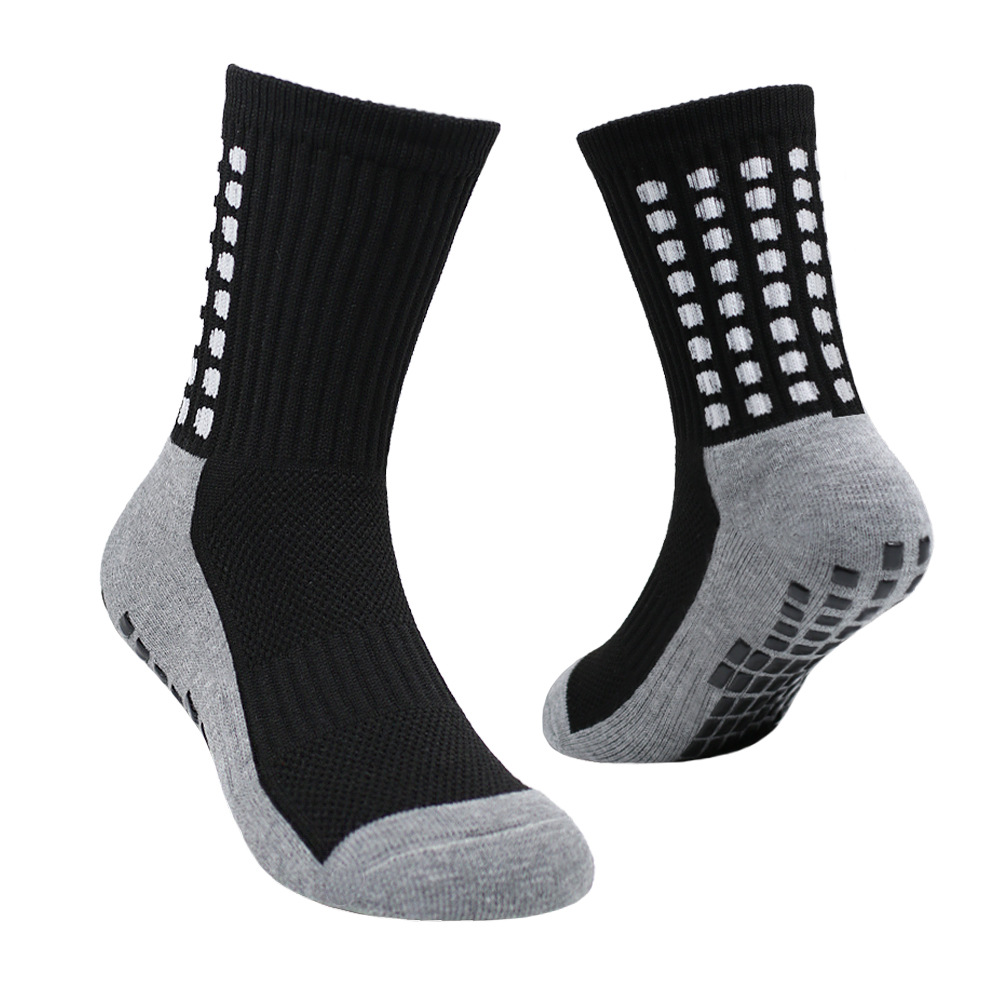 Atmungsaktive, rutschfeste Fußballsocken für Teenager und Kinder – Dicke, gepolsterte Sohle mit Grip – Perfekt für Fußball, Yoga und andere Sportarten (Größe 33–39)_voghion.com