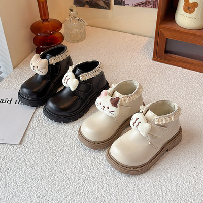 Martens, детские осенние ботинки, модные короткие сапоги для девочек, коллекция 2025 года, подходят для весны и осени, в западном стиле