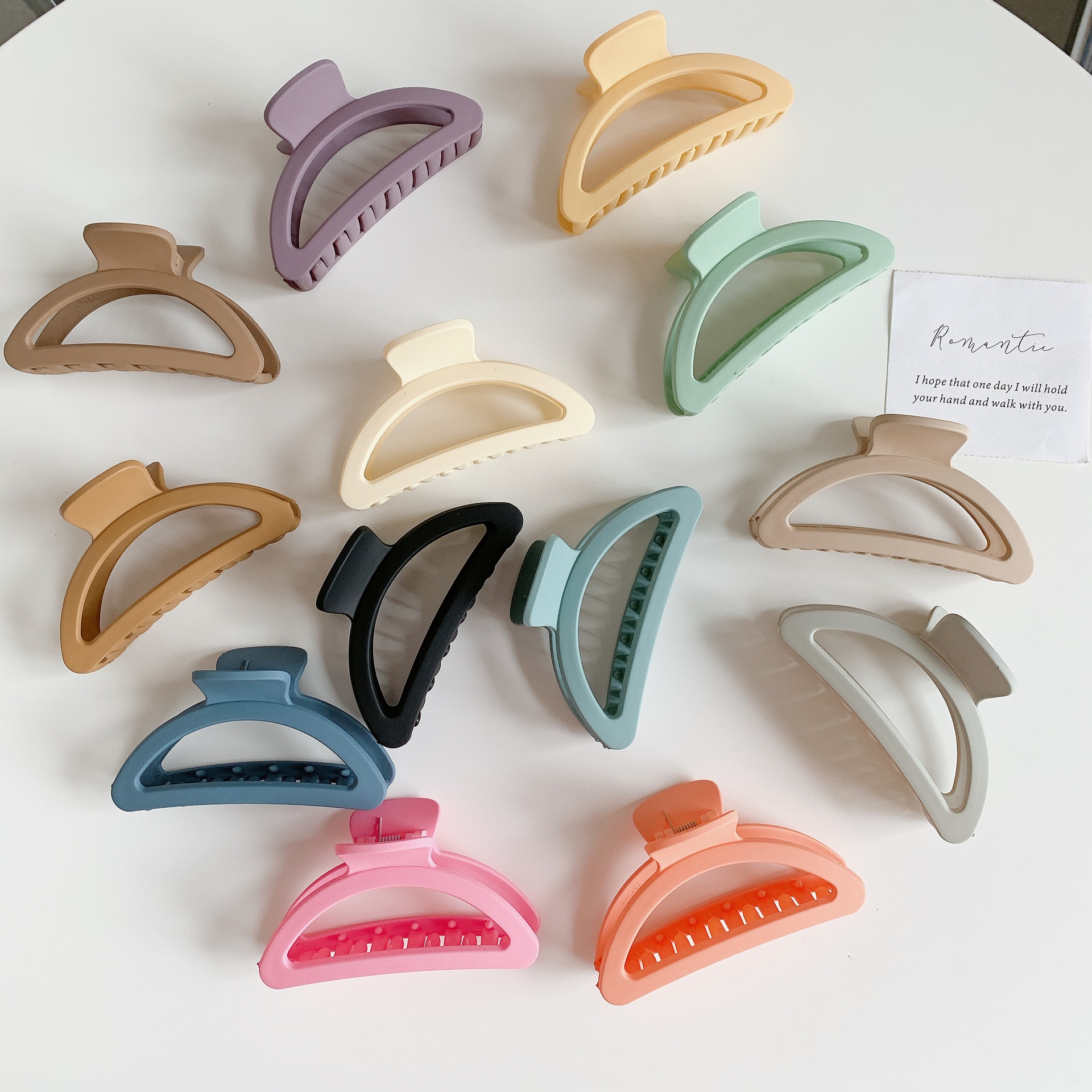 45g Weight Hair Claws Hair Accessories Type 1 Piece Quantity Retro Solid Color Plastic Resin Hair Claws