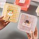 Ins Cyber Celebrity Hand-painted Square Plaid Cake Box Baking Tiramisu Cut and Pack Box Cake Packaging Box