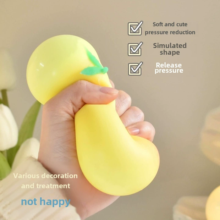 Реалистичная слайм-игрушка в форме персика, антистресс, 80 г