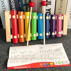 Factory Direct Sale Wooden Children's Educational Toy Octave Hand Percussion Xylophone Early Education Music Instrument