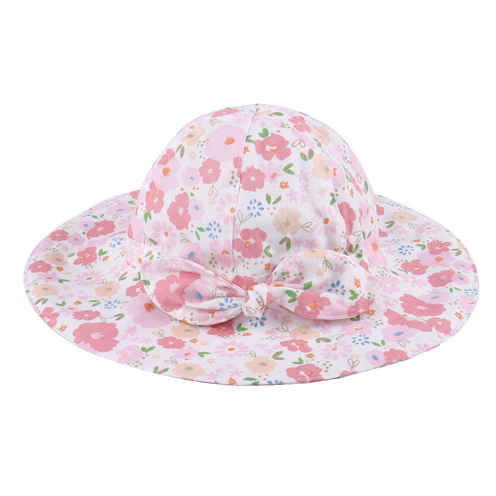 31g Weight Hat Classification Children Unisex Fashion Flower Bowknot Bucket Hat