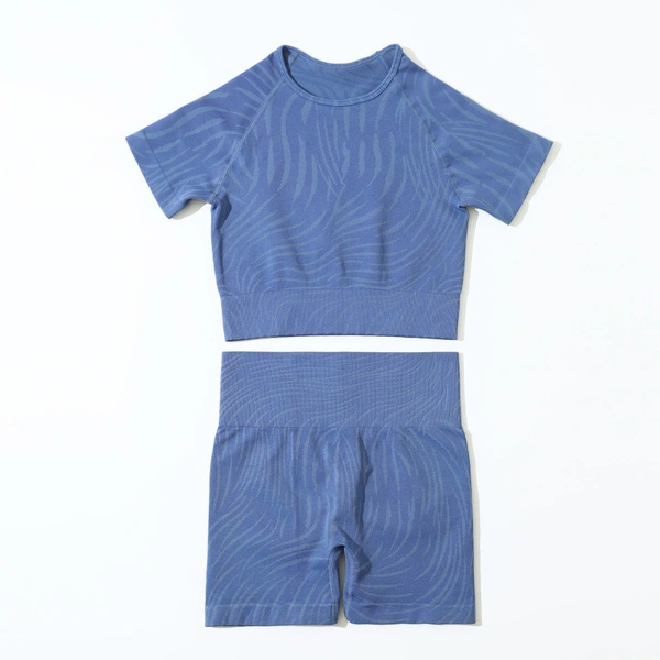 Blue set, with short sleeve