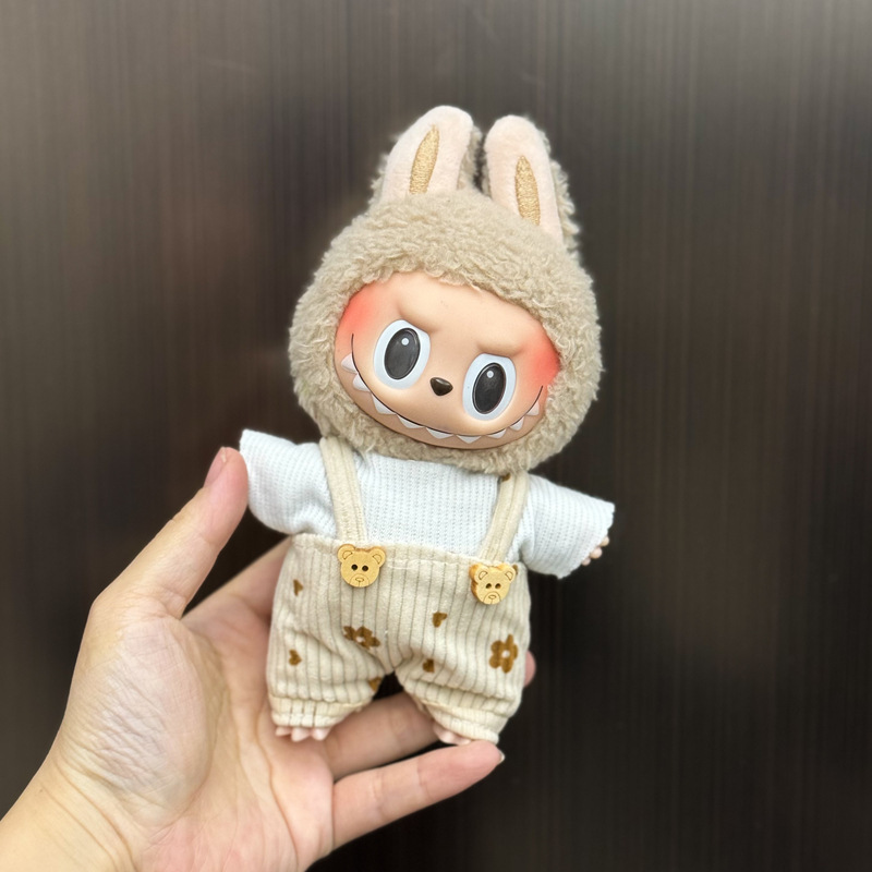 新しいかわいいシュガージェルフェイスラブブドレッシング帽子ペンダントぬいぐるみラブブ人形バッグペンダント|undefined