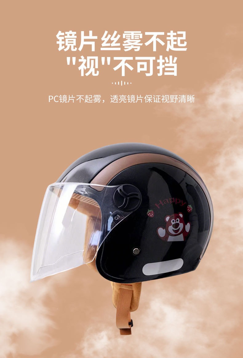 New national standard 3C certified electric vehicle helmet, suitable for all seasons, unisex safety helmet, adjustable half helmet for motorcycles