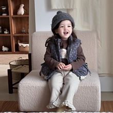 儿童棉马甲外套秋冬款2025宝宝加绒衣服冬装韩版童装女童加厚套装