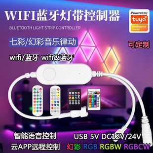 Factory direct supply tuya graffiti WIFI Bluetooth light with controller RGB dimmer smart APP voice Alexa