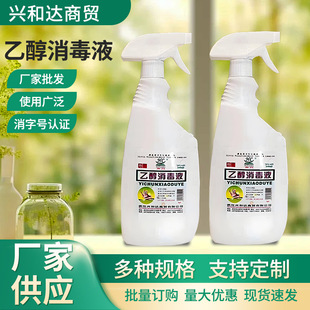 Customized Portable Household Spray Ethanol Disinfectant Indoor Cleaning and Disinfectant Water Alcohol 500ml