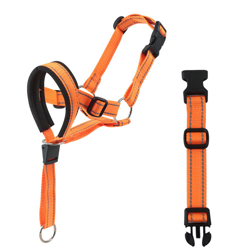 Pet muzzle, dog muzzle, adjustable anti-biting, anti-licking mask, breathable dog mask training belt, pet traction set