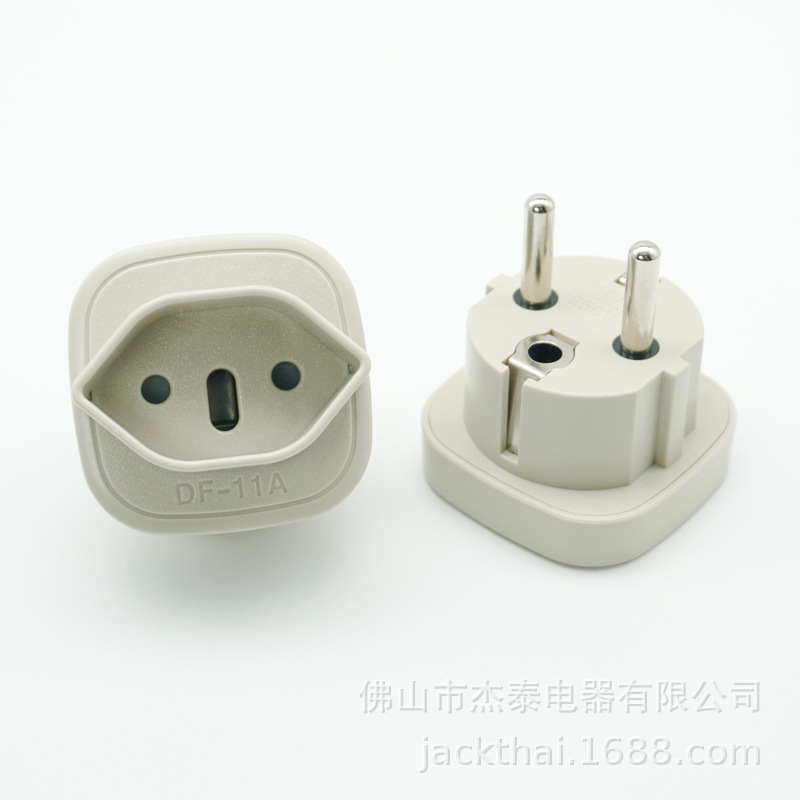 DF-11A葡萄牙插头转瑞士插座,德国转意大利插座,法国插头转巴西孔