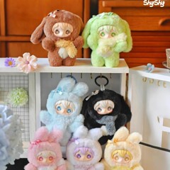 正宗的Ayortoys兔子闪闪发光害羞闪亮的世界系列黑胶盲盒女孩可爱