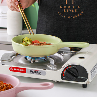 Factory Daifa Single Handle Ceramic Gas Steak Frying Pan Small Frying Pan Fried Egg Mini Pan Casserole Household Pan