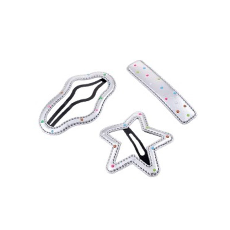 Punto de onda de color nubes clip de cabello para niños corteza plateada clip de cabello para niñas clip de frangeo lateral clip de cabello dulce clip de cabello BB