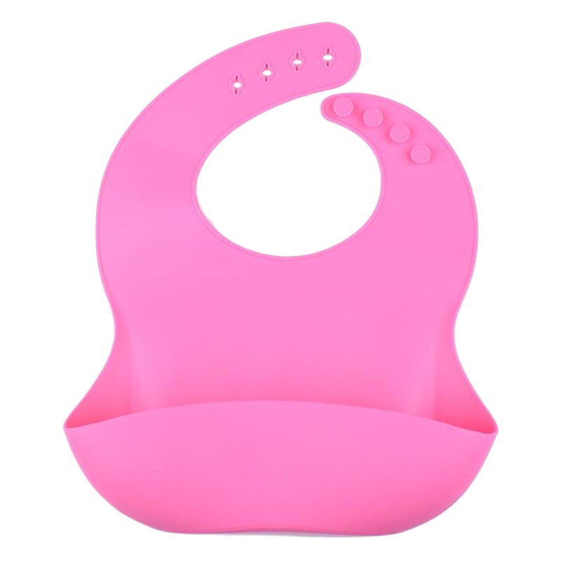 Bebé de silicona comiendo babero fácil de limpiar bebé babero impermeable a prueba de fugas niños babero de silicona
