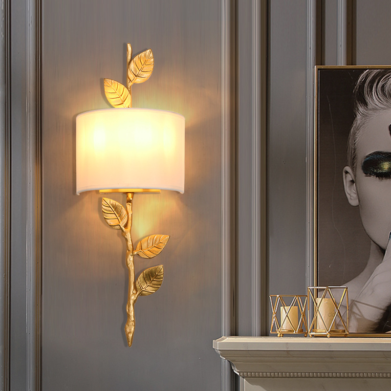 Light Luxury All Copper Creative Lamp Living Room Wall Lamp Original Shape Modern Design Bedside Lamp High Color Value Lamps