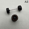 Alloy car, car model, rubber modified wheels, tires, remote control car, modified wheel with accessories, scale 1:64