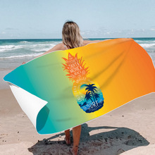 亞馬遜夏威夷熱帶菠蘿浴巾歐美風游泳海灘墊巾成人雙面絨沙灘巾