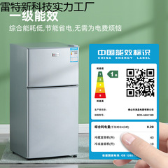 志高一级节能小冰箱家用小型宿舍租房用迷你省电办公室双门电冰箱