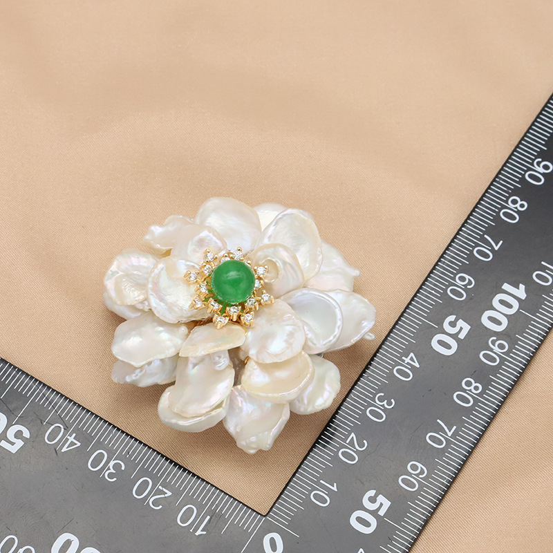 Barroco perla natural flor rica broche abrigo accesorios personalizado colgante multiusos accesorios de moda al por mayor